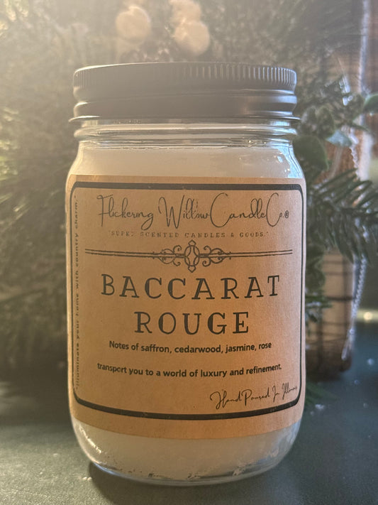 12 oz. Baccarat Rouge Scented Candle